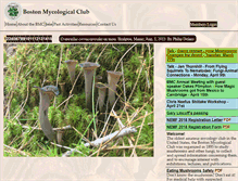 Tablet Screenshot of bostonmycologicalclub.org